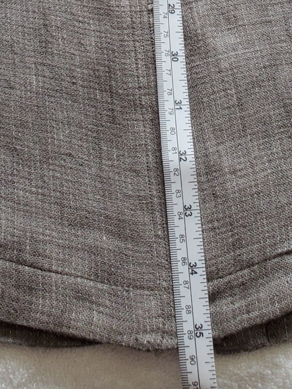 Eileen Fisher woven women’s grey Irish linen tunic/coat dress/cardigan sz 1X. - Picture 4 of 7